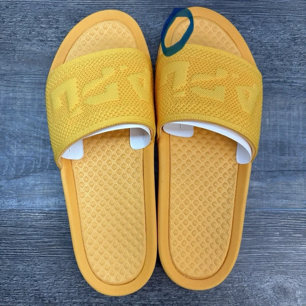 APL Slides Men's 11 BL TechLoom‎ Mango Sandals NEW Defect